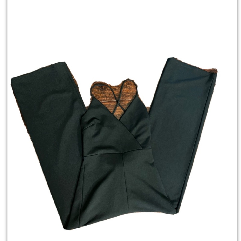 JOE & ELLE women’s black spaghetti strap jumpsuit M - Picture 12 of 15